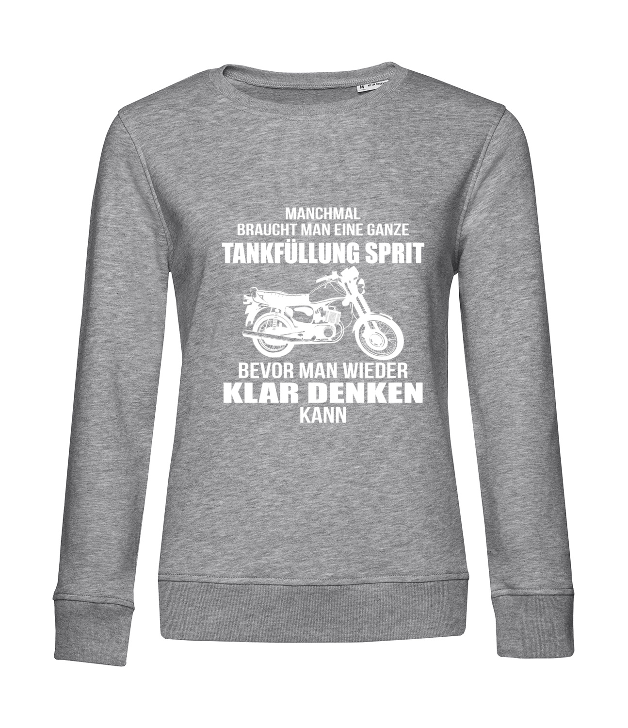 Nachhaltiges Sweatshirt Damen 2Takt - Ganze Tankfüllung