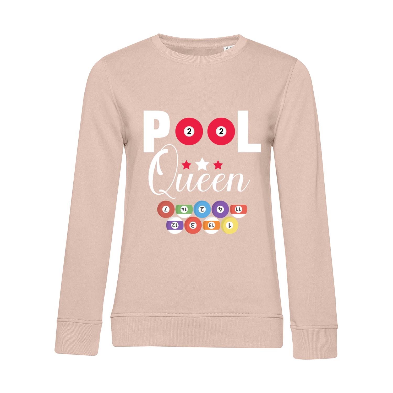 Nachhaltiges Sweatshirt Damen Billard Pool Queen