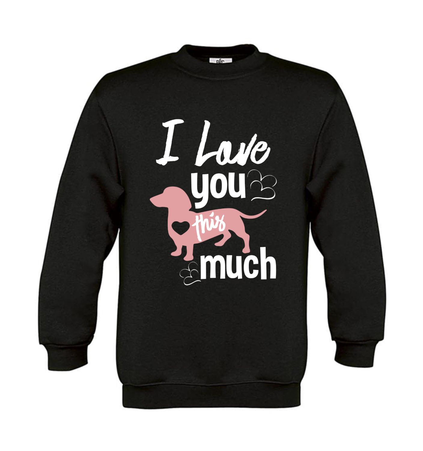 Sweatshirt Kinder Hunde - I love you this much