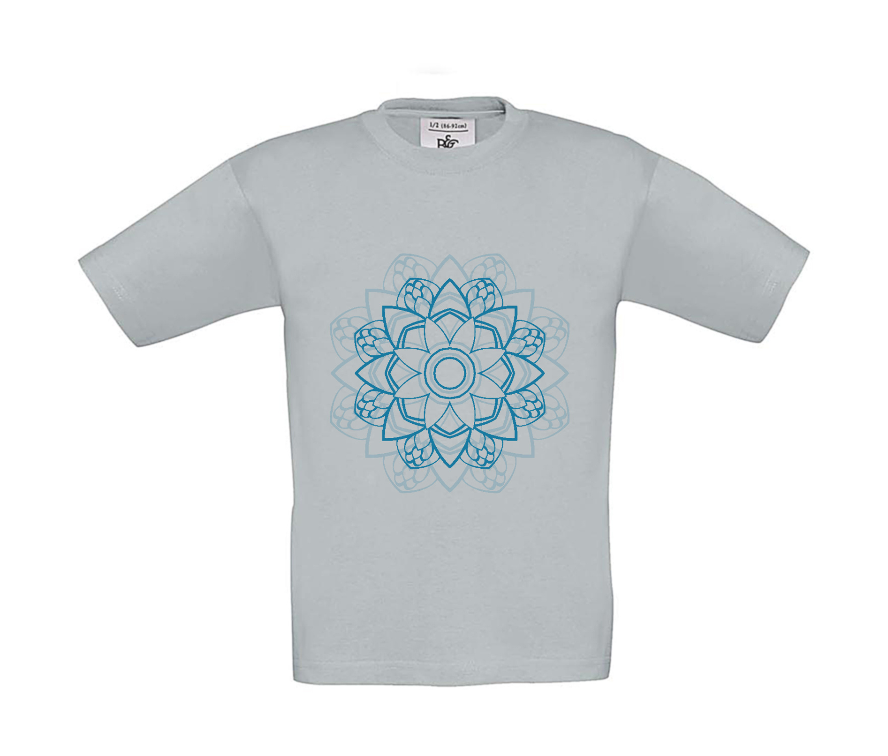 T-Shirt Kinder Mandala Blue