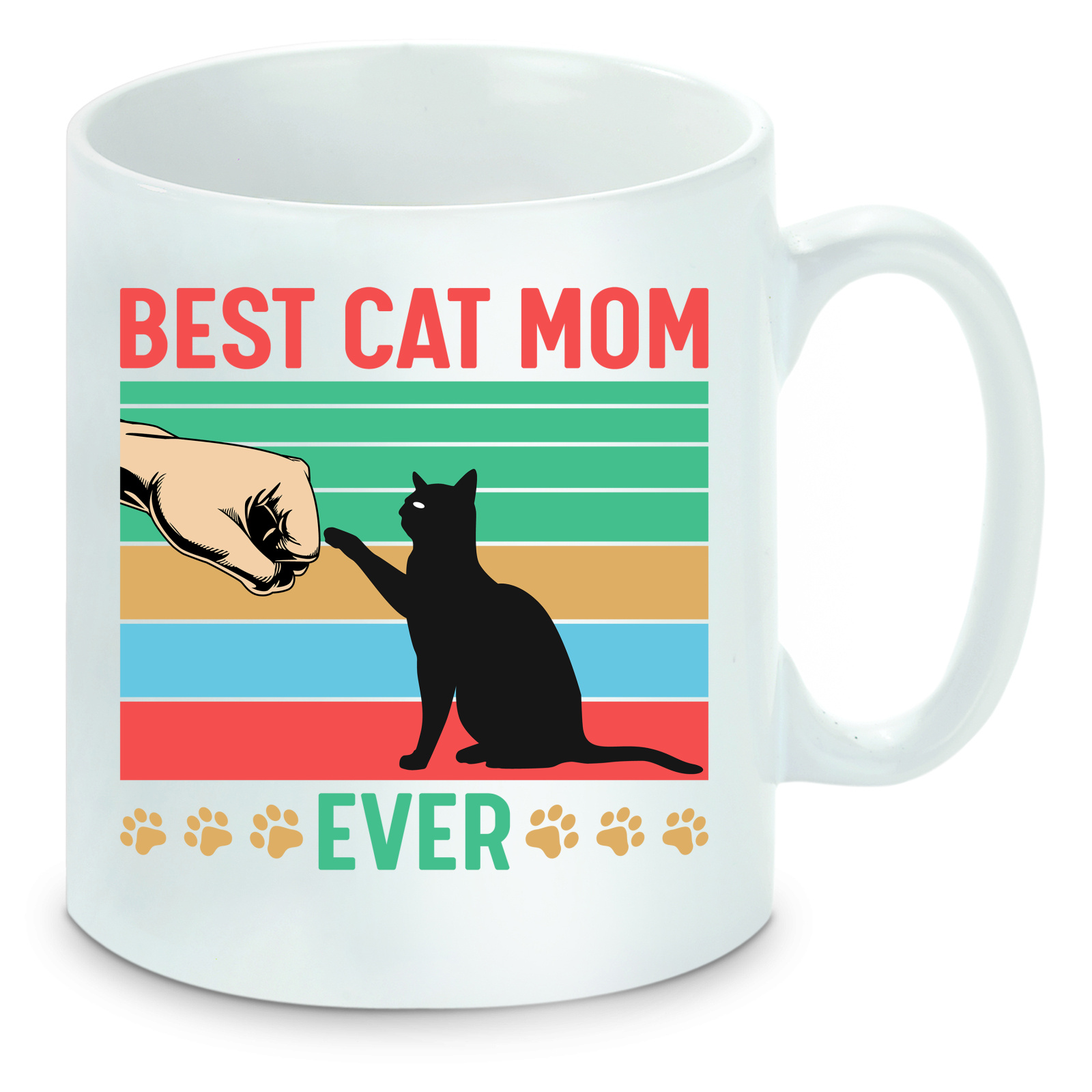 Tasse einfarbig Katzen - Best Cat Mom ever