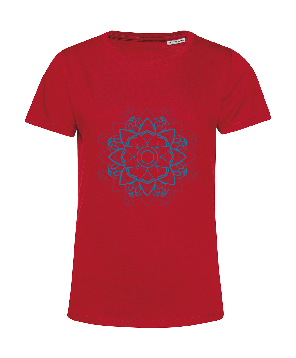 Nachhaltiges T-Shirt Damen Mandala Blue