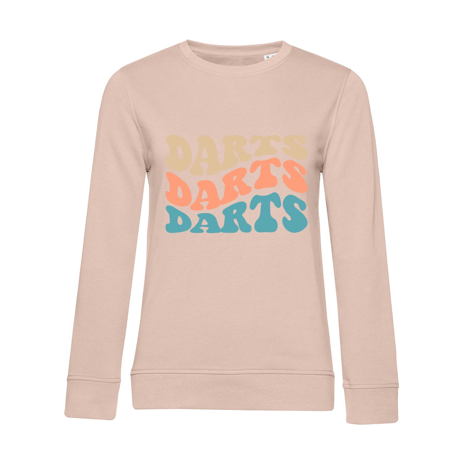 Nachhaltiges Sweatshirt Damen Darts Farben Wellen