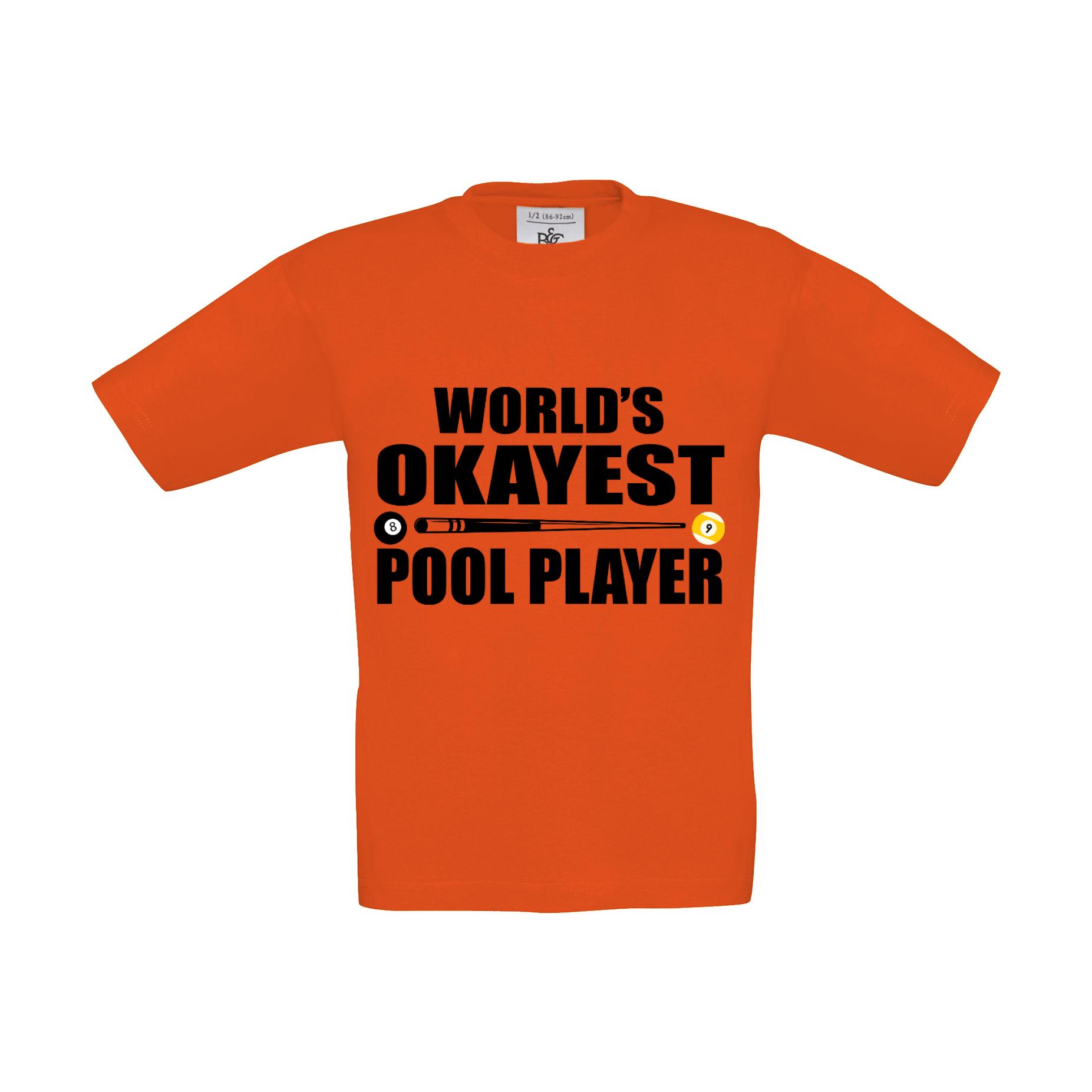 T-Shirt Kinder Billard World's Okayest Pool Player