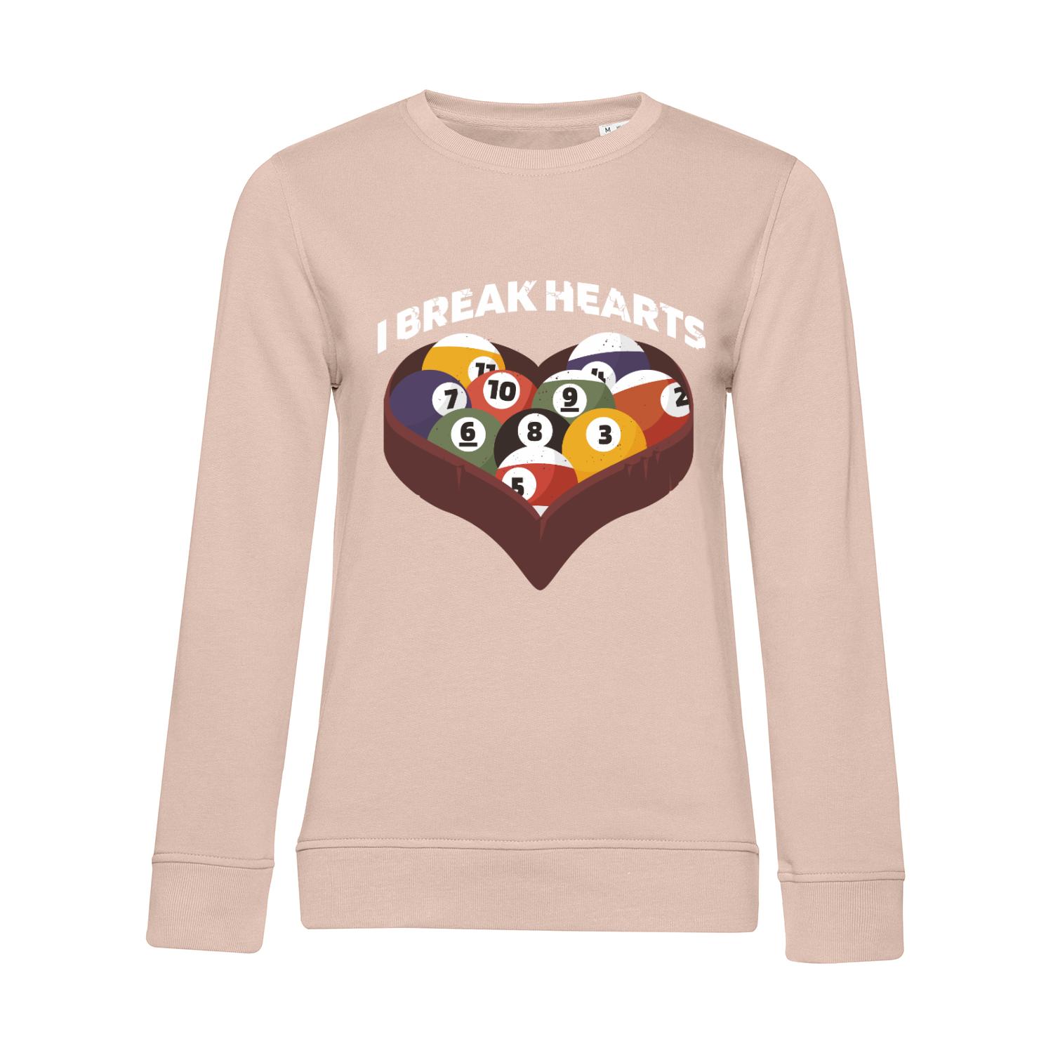 Nachhaltiges Sweatshirt Damen Billard - I break hearts