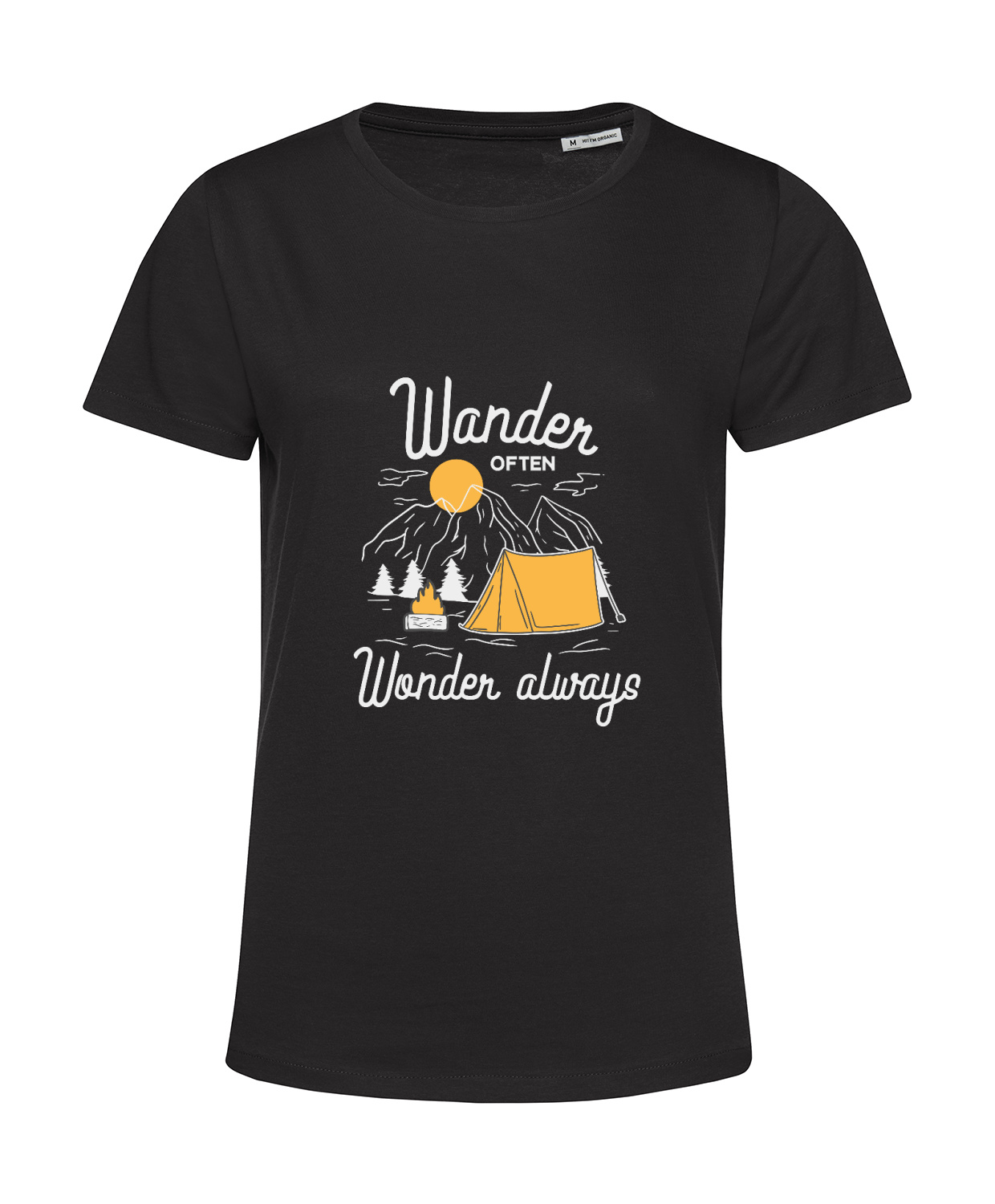 Nachhaltiges T-Shirt Damen Outdoor - Wander often - Wonder always
