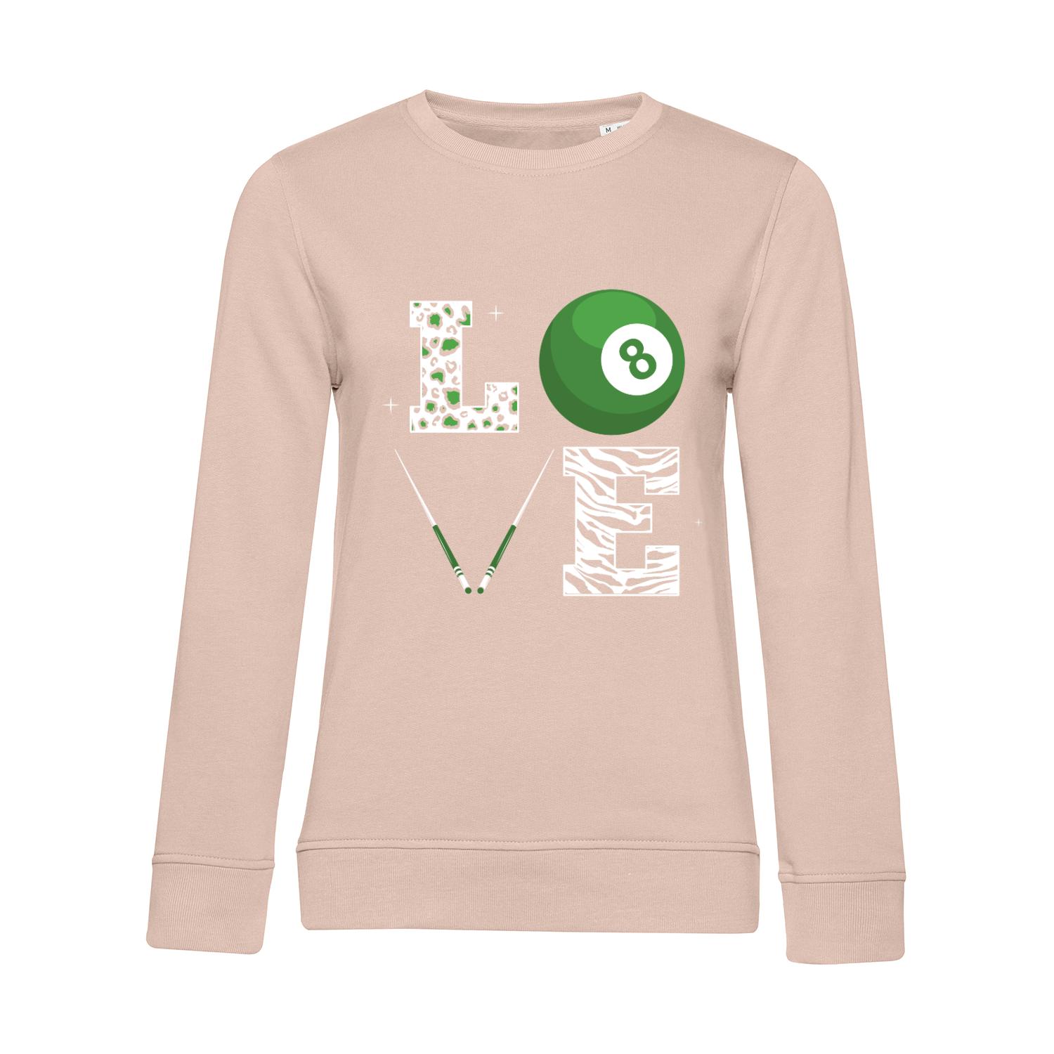 Nachhaltiges Sweatshirt Damen Billard Love