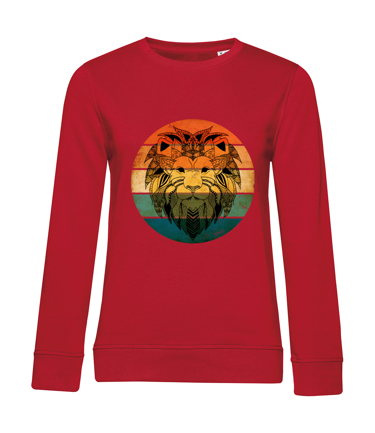 Nachhaltiges Sweatshirt Damen Löwengesicht