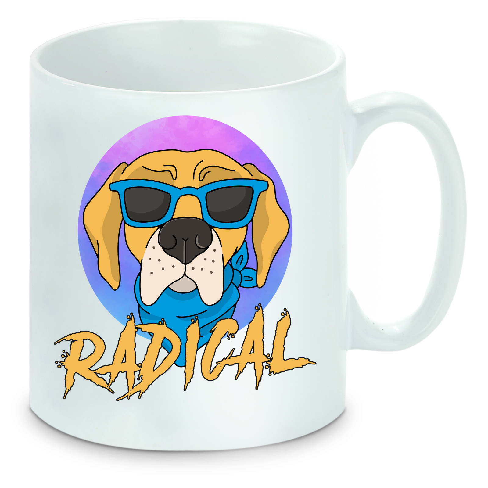 Tasse einfarbig Hunde - Radical Dog