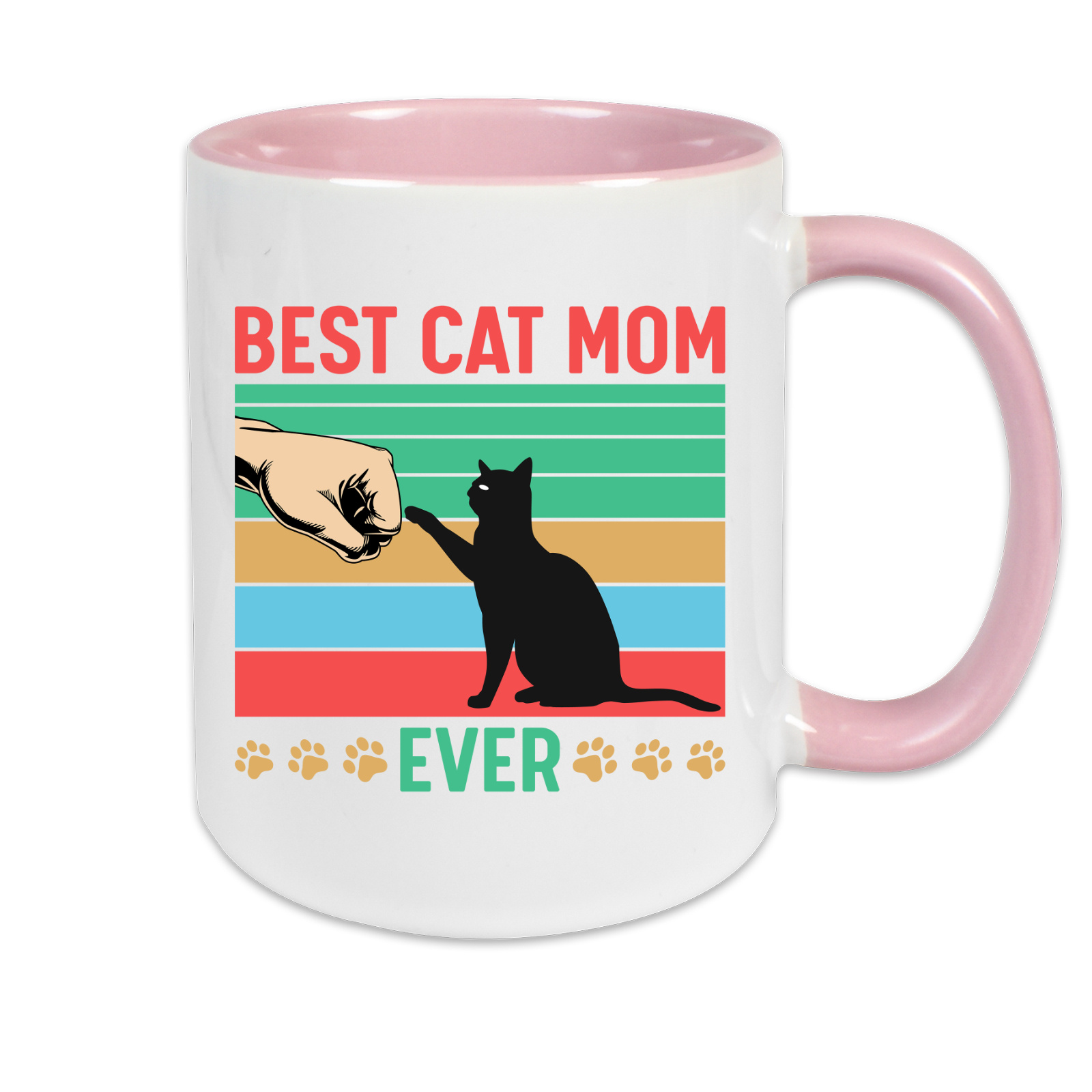 Tasse zweifarbig Katzen - Best Cat Mom ever