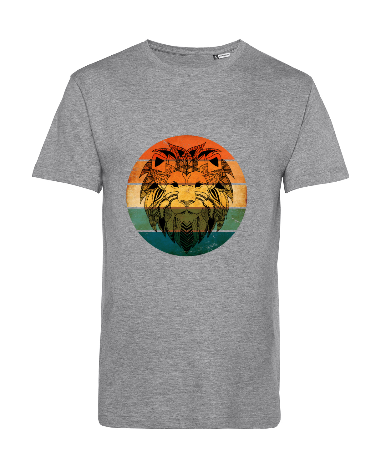 Nachhaltiges T-Shirt Herren Löwengesicht