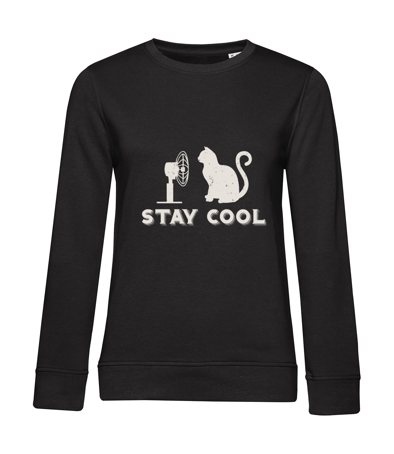 Nachhaltiges Sweatshirt Damen Katzen - Stay Cool