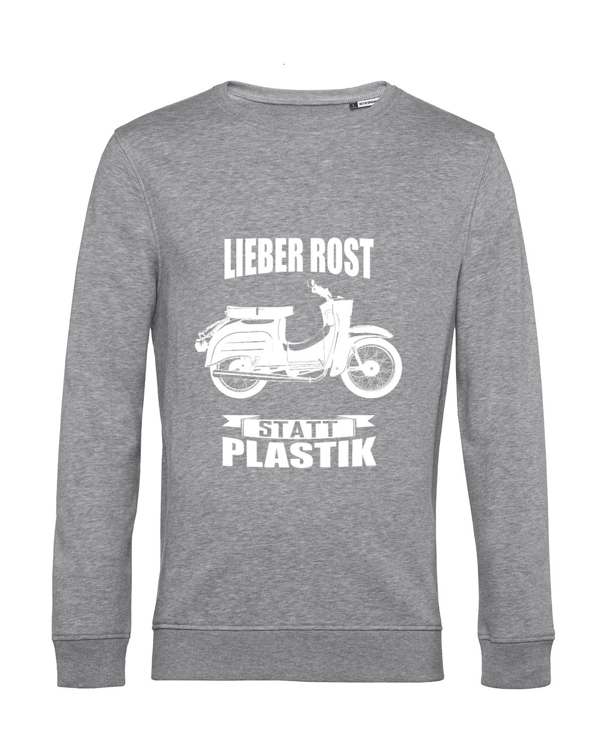 Nachhaltiges Sweatshirt Herren 2Takter - Lieber Rost statt Plastik Schwalbe