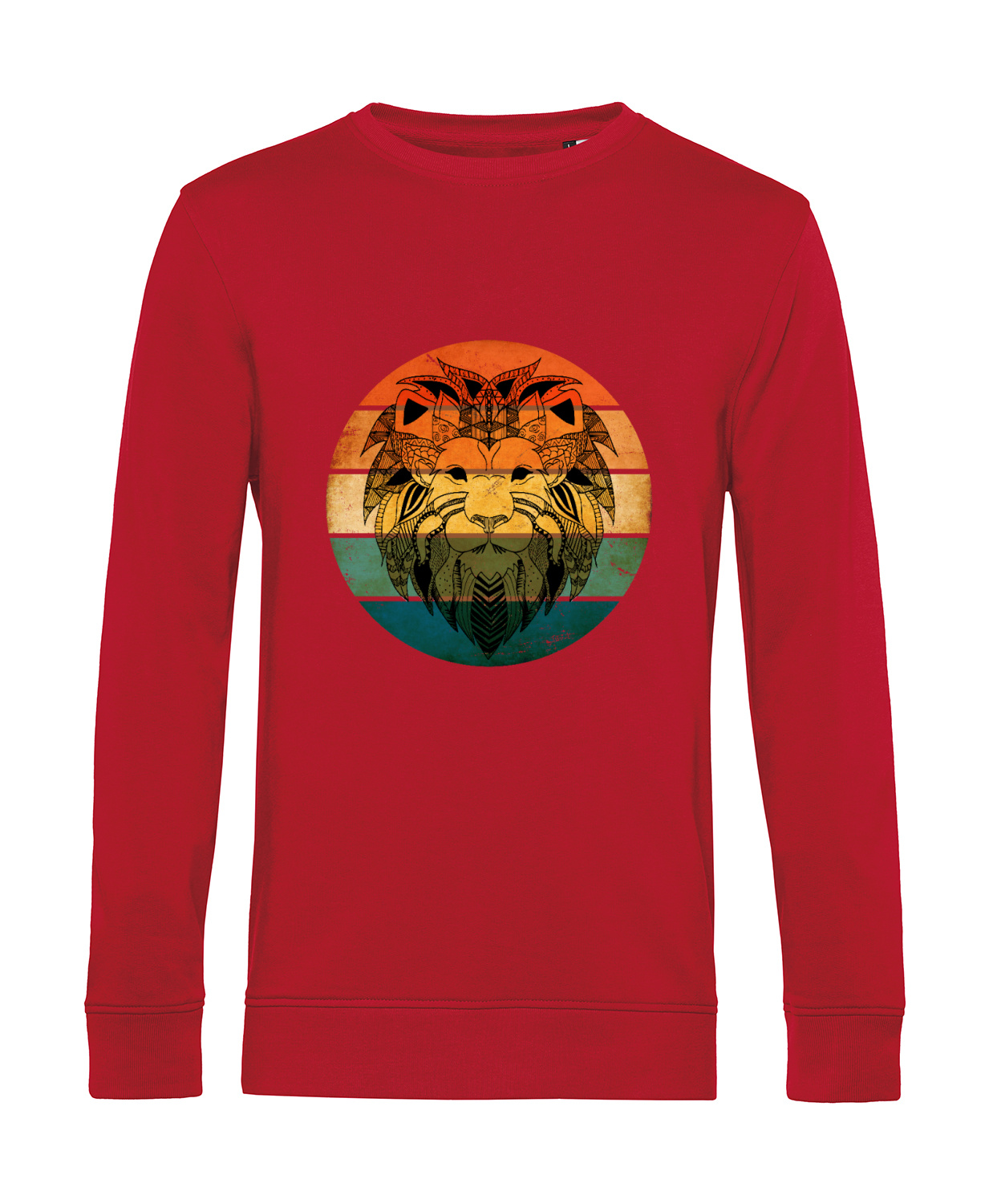 Nachhaltiges Sweatshirt Herren Löwengesicht