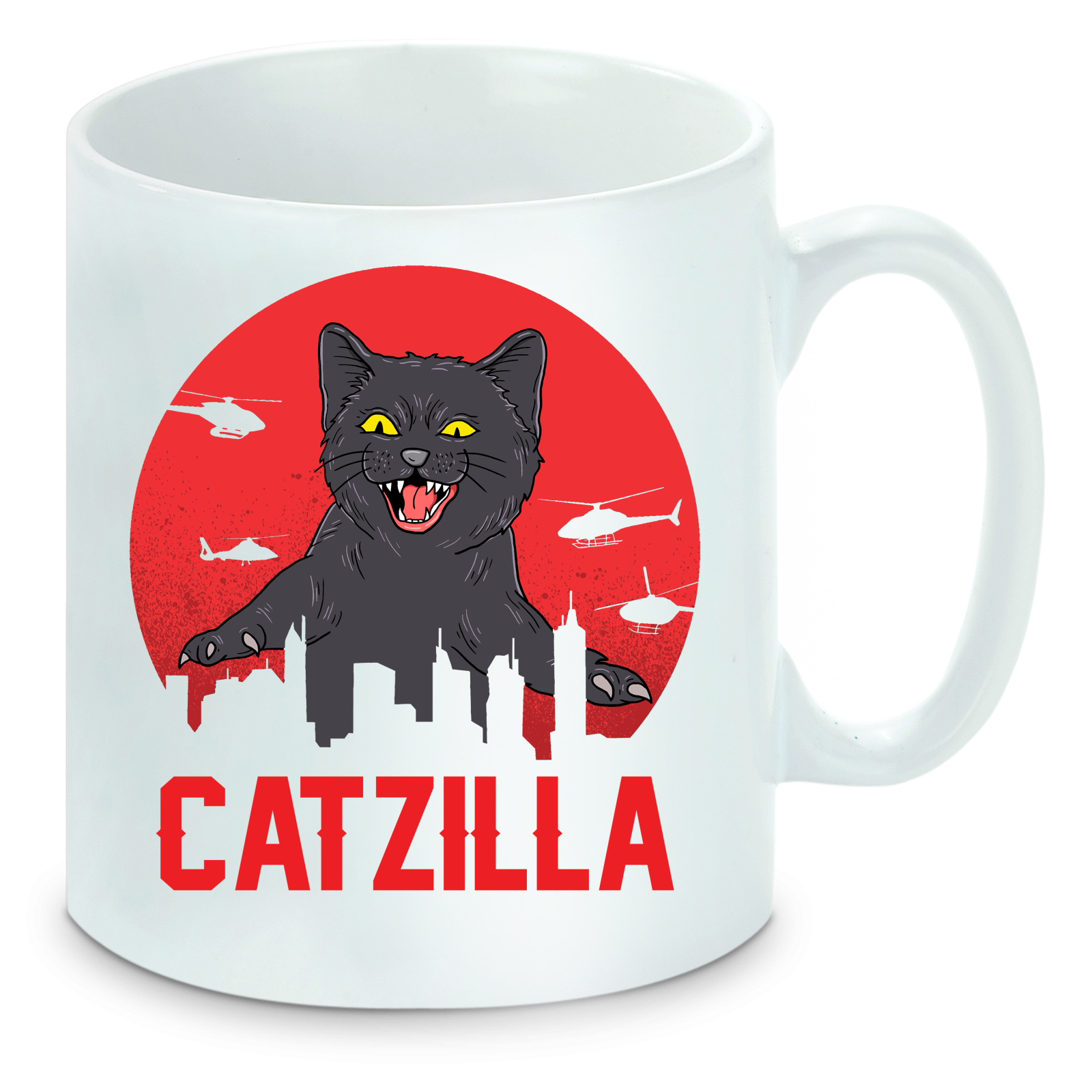 Tasse einfarbig Katzen - Catzilla