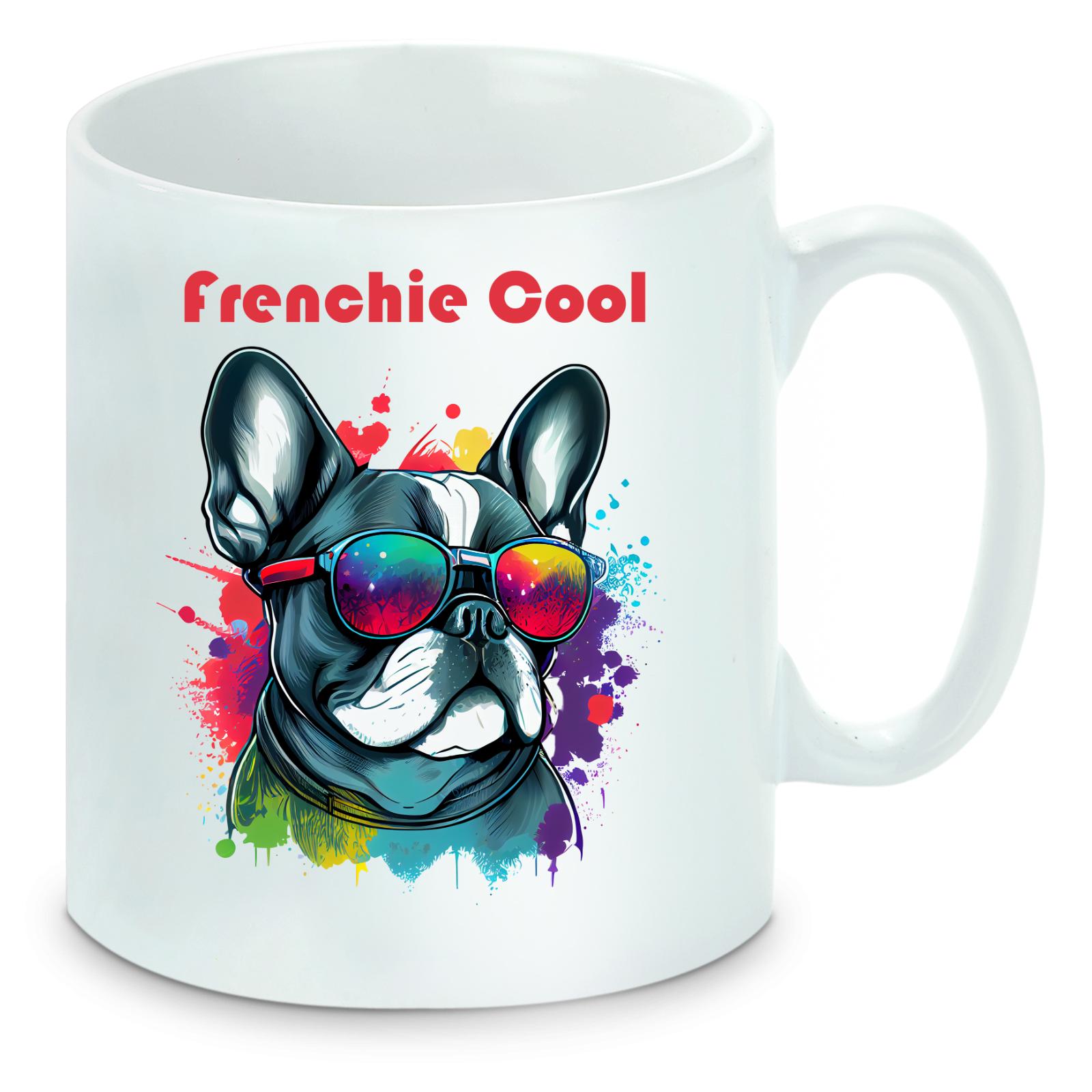 Tasse einfarbig Hunde - Frenchie Cool Französische Bulldogge
