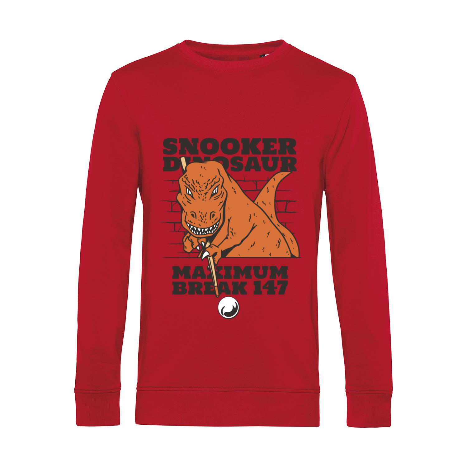 Nachhaltiges Sweatshirt Herren Snooker Dinosaurier