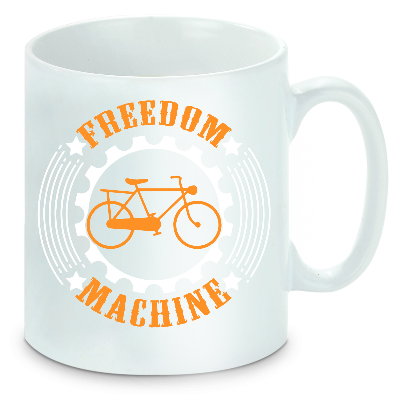 Tasse einfarbig Fahrrad Freedom Machine