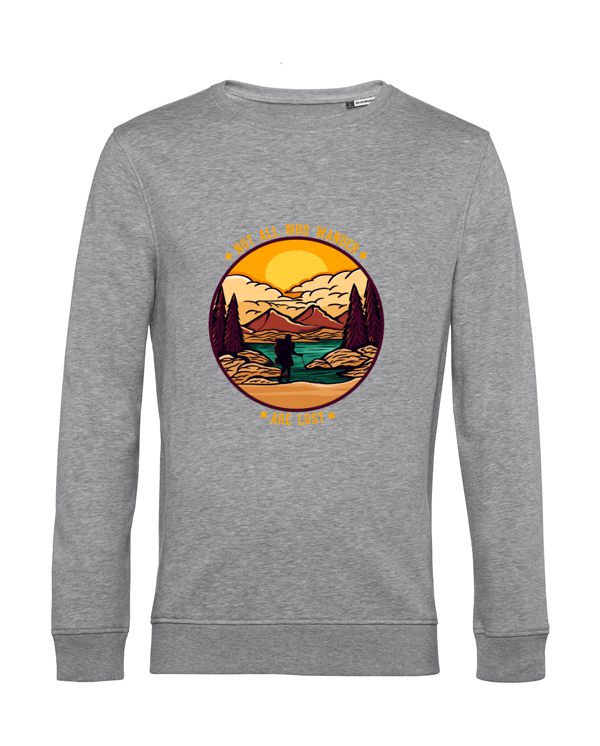 Nachhaltiges Sweatshirt Herren Outdoor - Not all who wander are lost